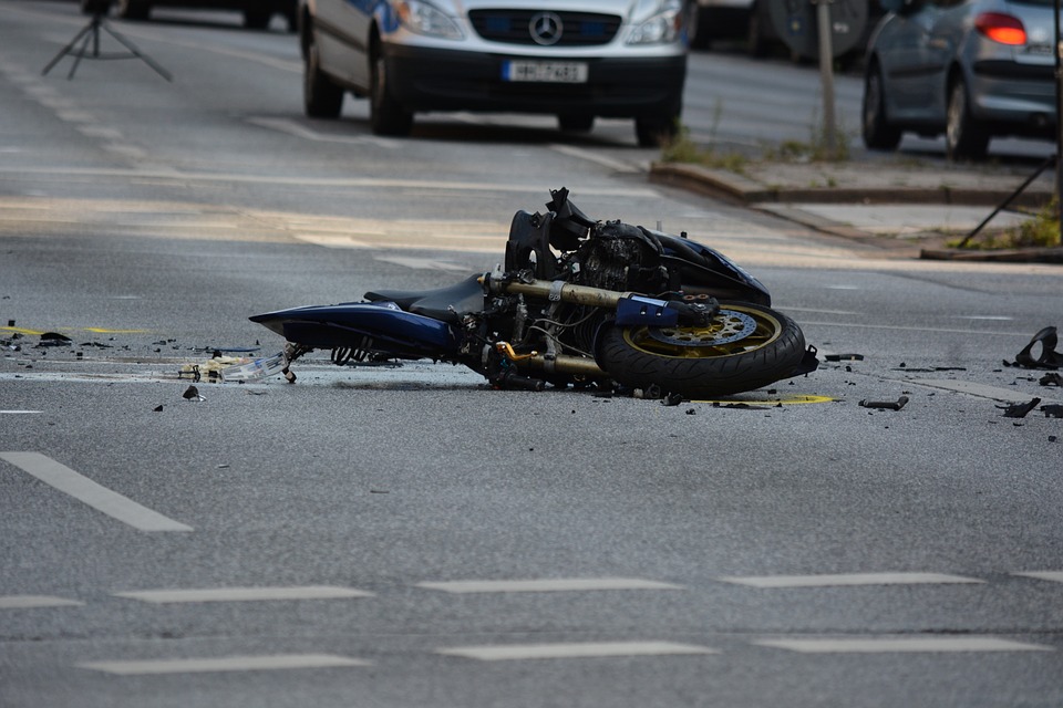 motorka po nehodě